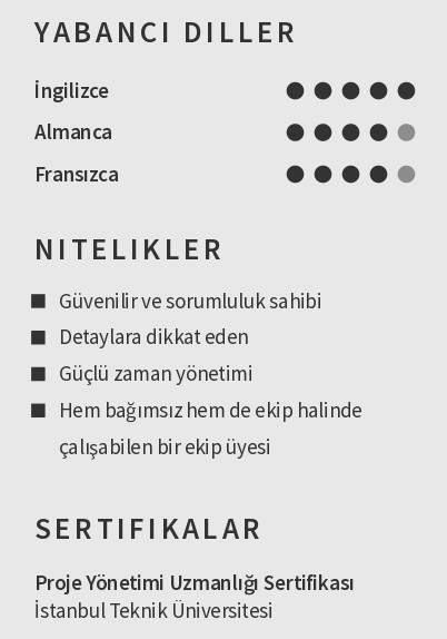 Kariyer Değişikliği CV’si Niteliklerinizi