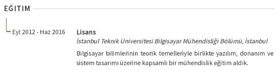 Veri Analisti CV’si Eğitim Veri Analisti CV’si Eğitim