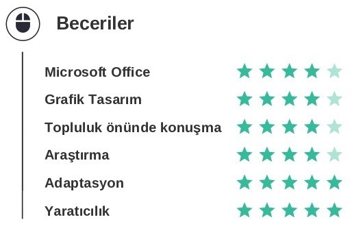 Lise Öğrencis CV’si Beceriler