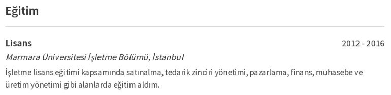 Satınalma CV Eğitim Satınalma CV Eğitim